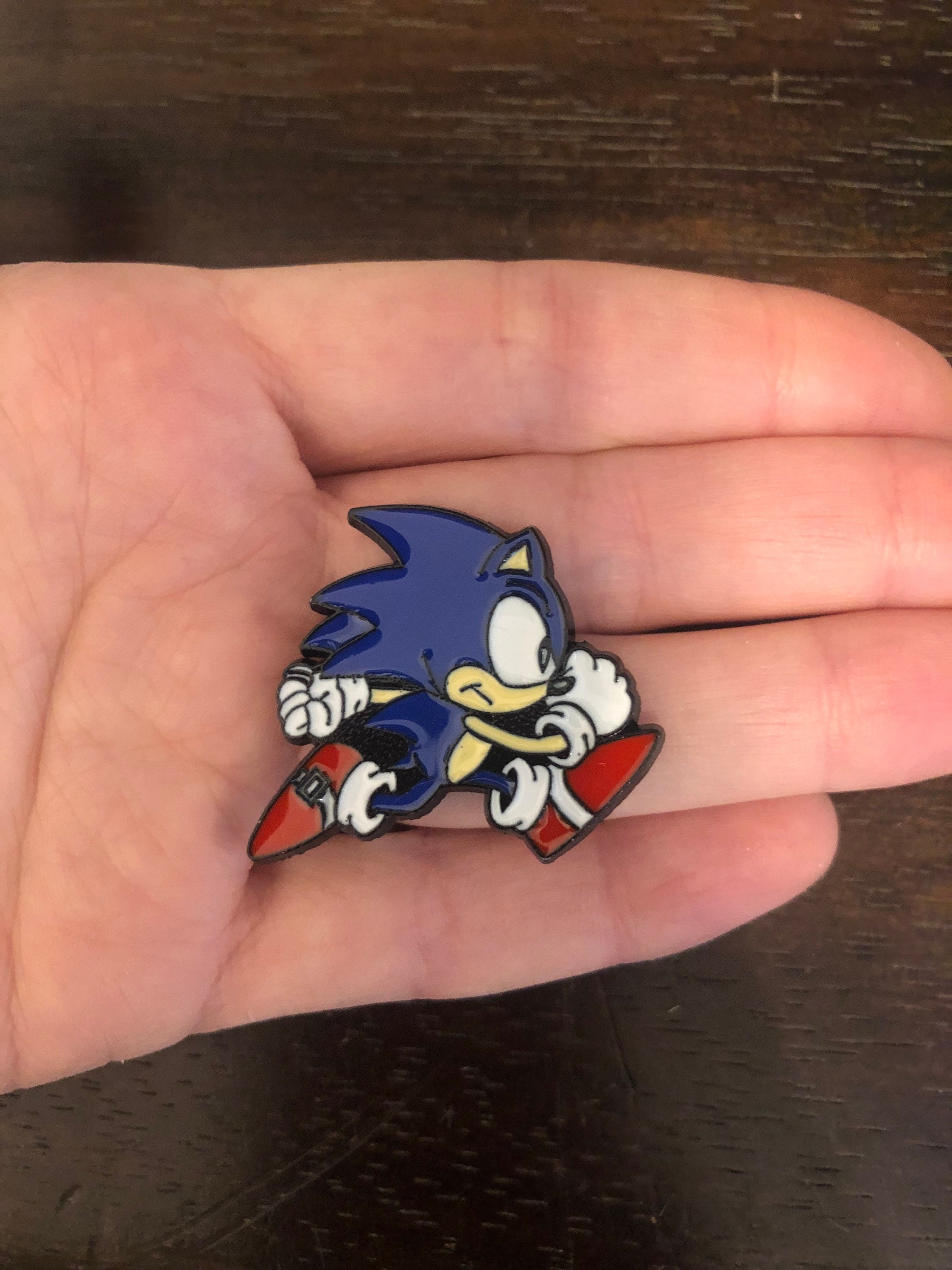 Sonic the Hedgehog Enamel Pin Badge Sega 90s Kid Retro Gamer | Etsy