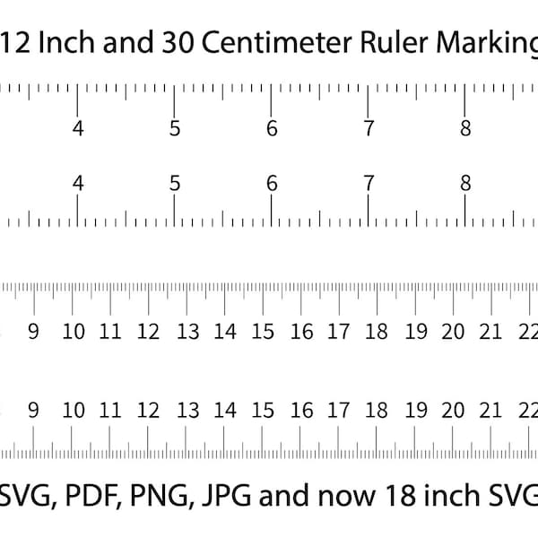Horizontal Ruler Markings