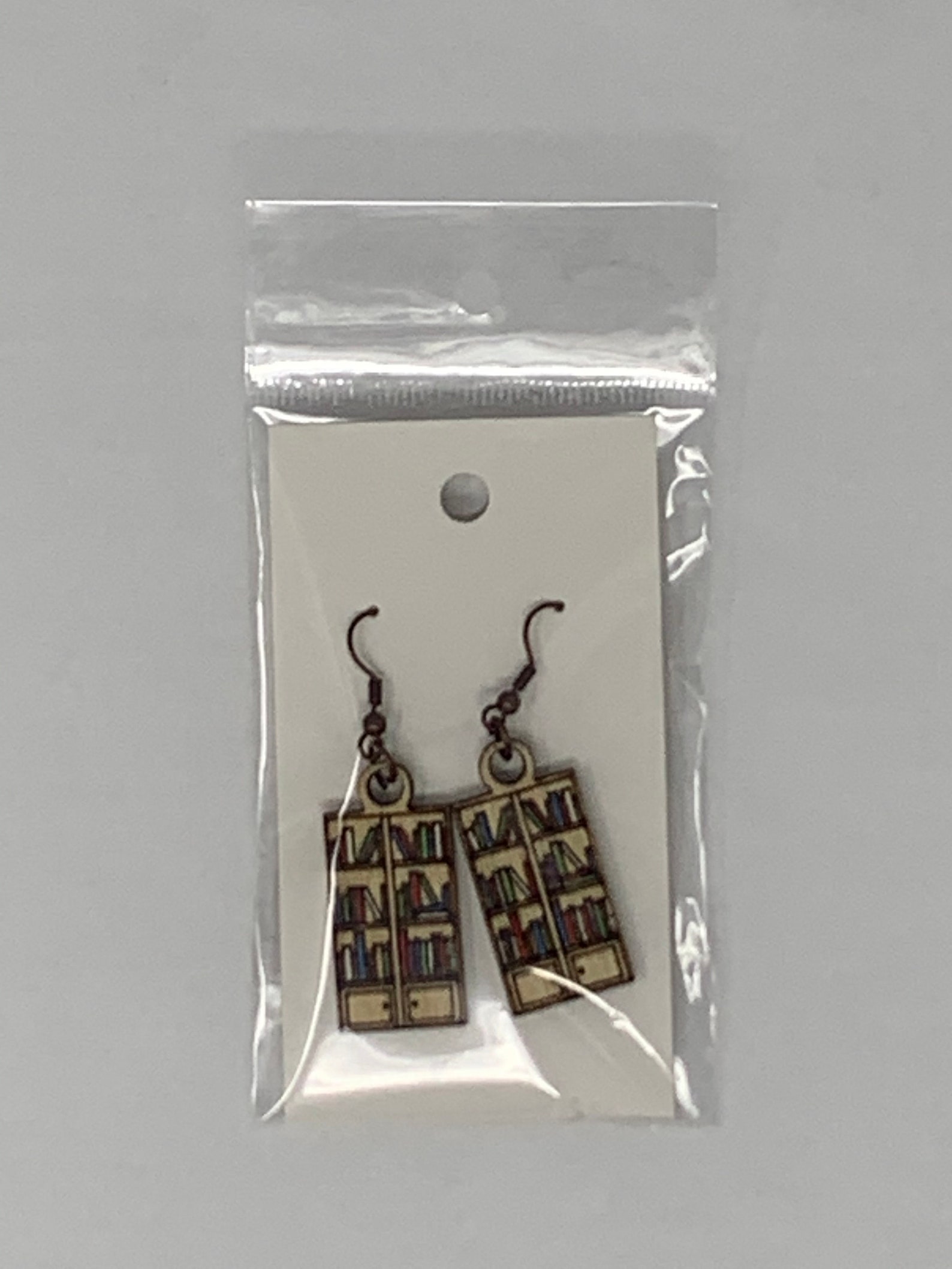 Bookcase Earrings Etsy