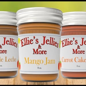 Homemade Jams and more - 8oz - choose flavor