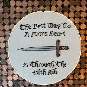 The best way to a man’s heart is through the fifth rib