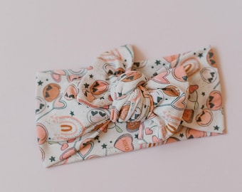 Diadema para bebé de San Valentín, turbante retro moderno para niña, lazo rosa ajustable, accesorio para el cabello para atar, diadema para niña