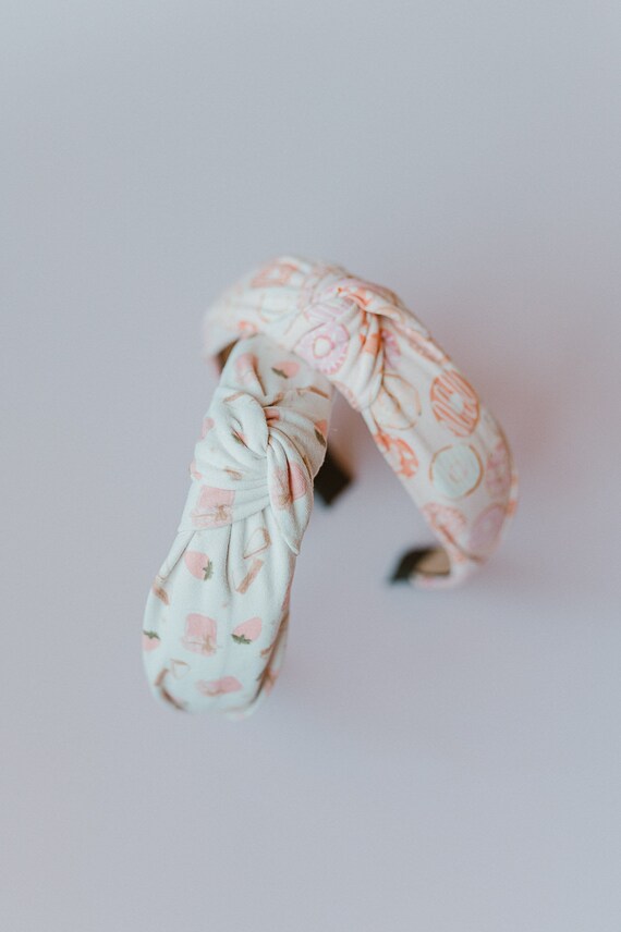 Valentinstag-Stirnband Mit Perlen & Strass – Geknotetes Damen-Haarband In Hot Pink, Für Partys & Geschenke