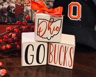 Handcrafted Wood Block Decor OHIO UNIVERSITY | Etsy