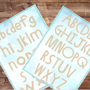 Handwriting Without Tears Inspired Uppercase and Lowercase Posters - PDF