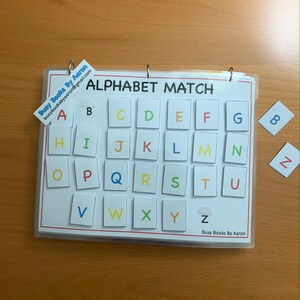 Printable Busy Book Activity: The Alphabet