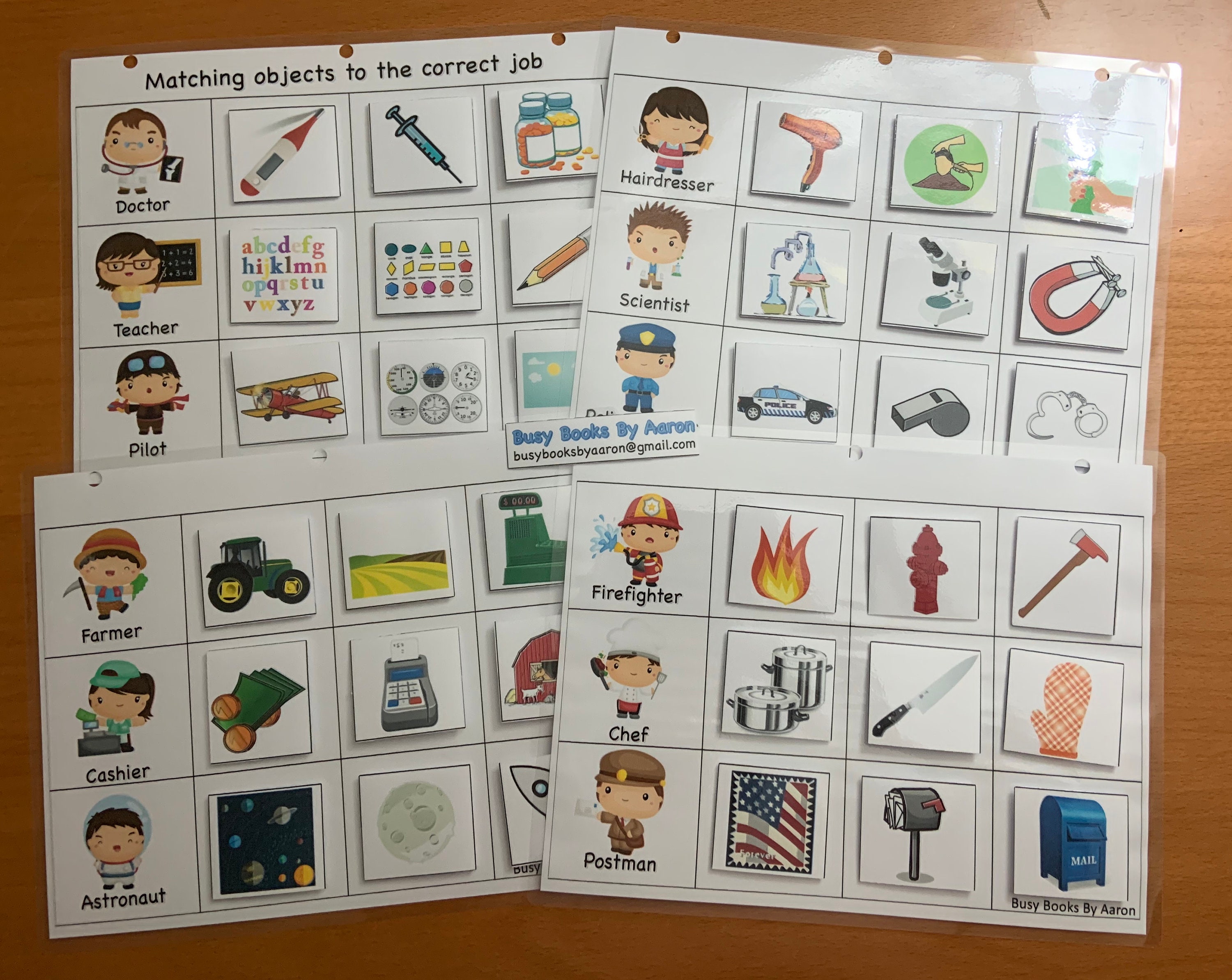 Printable Busy Book Activity: Community Helpers - Etsy Australia