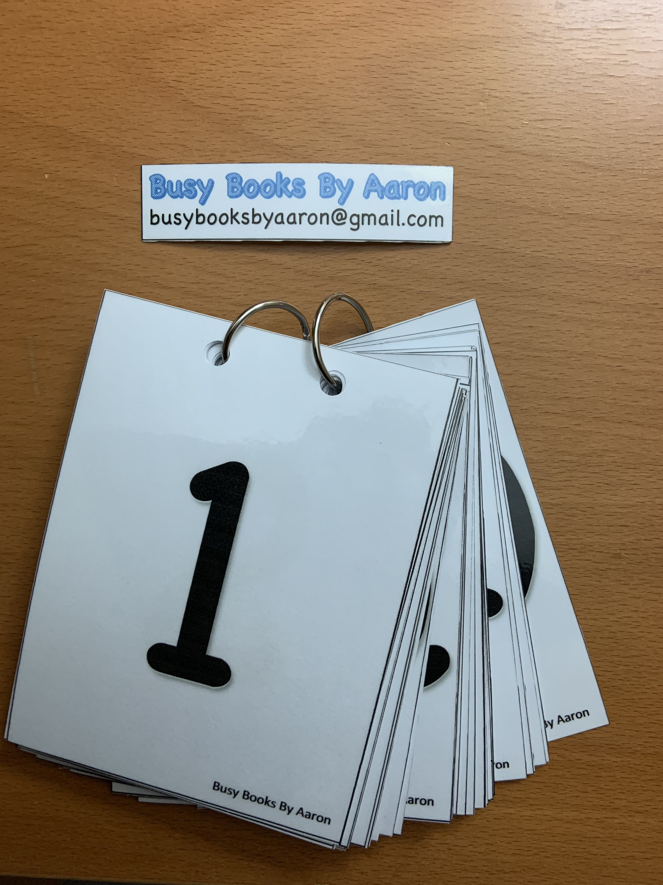Laminated Number Cards single sided 1100 Etsy