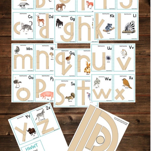 Handwriting Without Tears Inspired Lowercase Flashcards PDF - Etsy