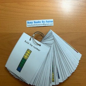 Tarjetas didácticas imprimibles Duplo Number Builders 1-100