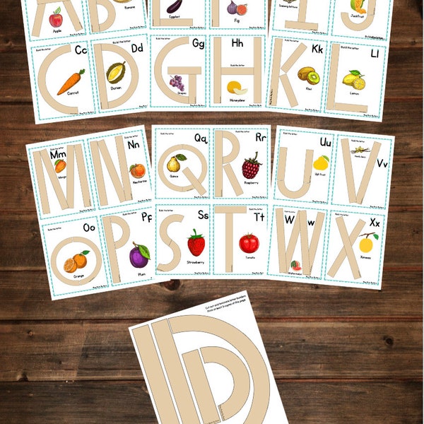 Handwriting Without Tears inspired uppercase flashcards and full page- Printable