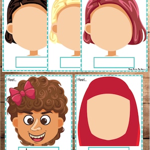Girl Emotions- Printable Busy Book Activity