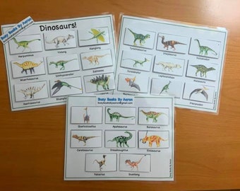 Printable Busy Book Activity: Dinosaurs