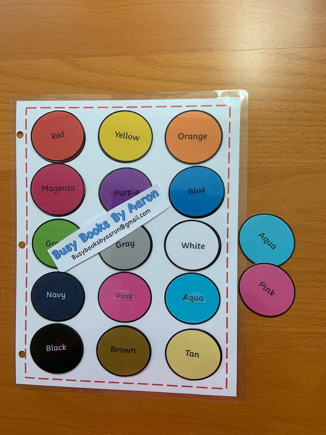 Busy Book Printable: Color Circles - Etsy