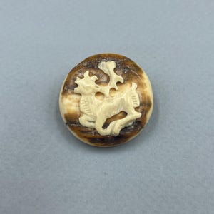 Vintage Eskimo Inuit Brooch, Chukchi Scene Pin, Yupik Art Jewelry, Alaskan Collectible