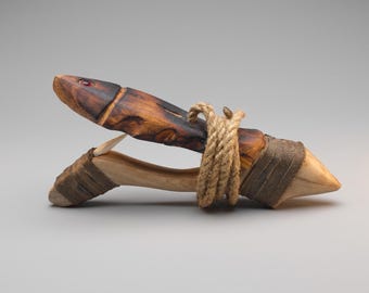 Northwest Coast Totem Halibut Hook, Fish Design Rustic Reproduction #4