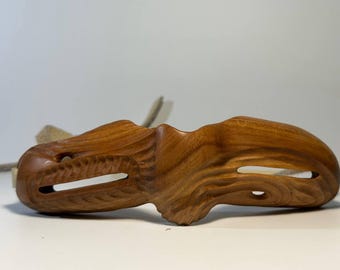 Inuit snow goggles, Alaskan replica wooden goggles, Inuit Eskimo Mask from Pear Tree