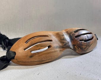Eskimo snow goggles, Alaskan replica wooden goggles, Inuit Mask