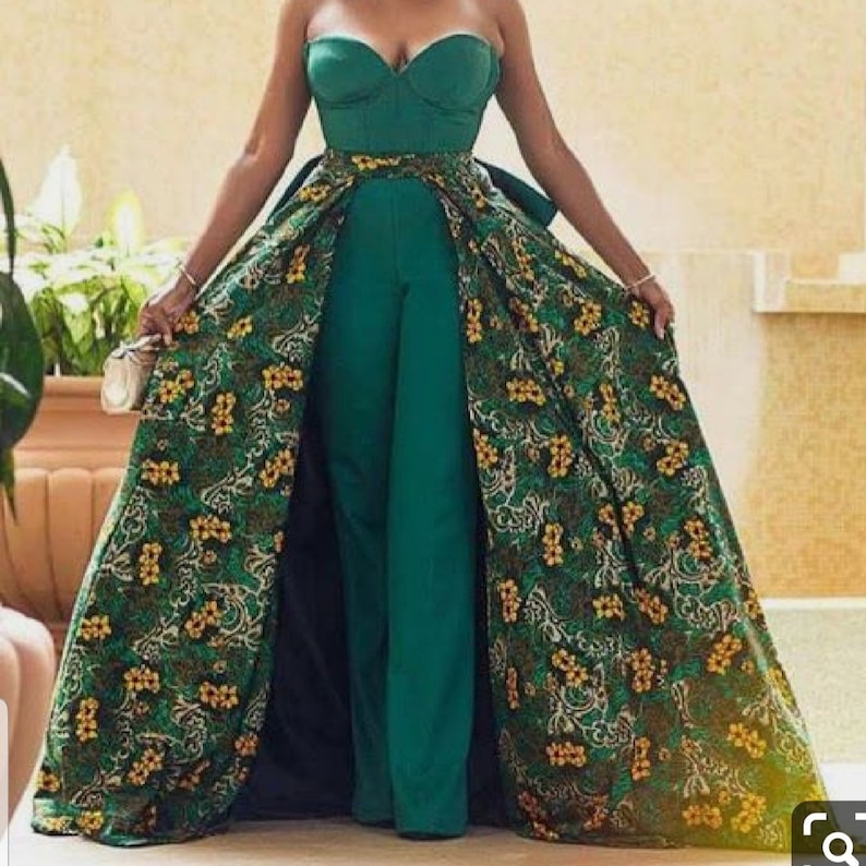 green prom jumpsuit