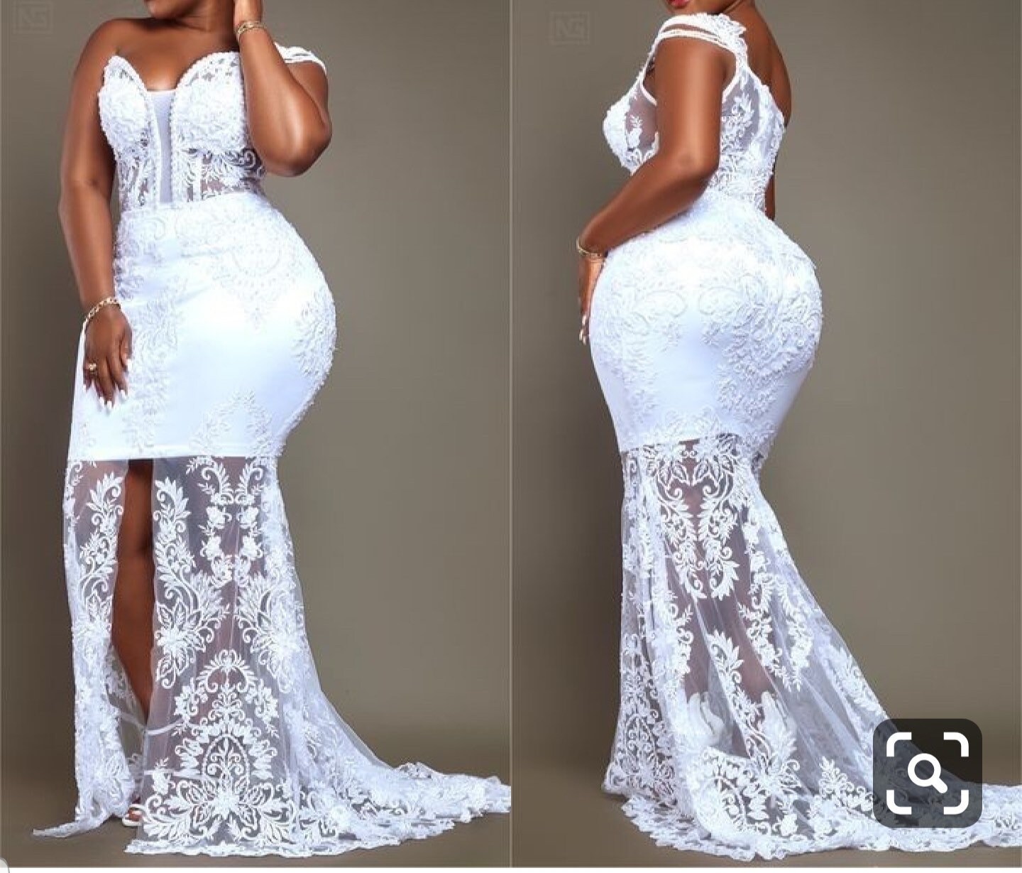 plus size white african dresses