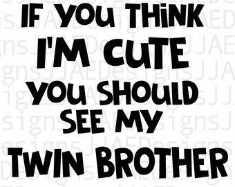 Download Double The Giggles Double The Grins Boy Twins Svg Etsy