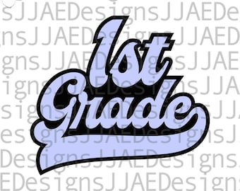 Erste Klasse svg | 1.Grad svg | 1.klasse Lehrer svg | zurück zu Schule svg | Lehrer Shirt für die erste Klasse, svg, eps, dxf, pdf, png, jpg