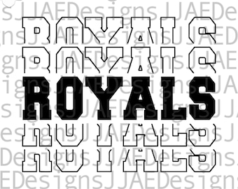 Royals svg, school sports team shirt svg, school mascot svg, royals school svg, royals shirt svg, eps, dxf, png, jpg, royals cut file