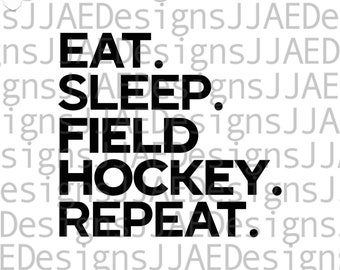 Field Hockey SVG | Field Hockey Cut Files |  field hockey svg file for Silhouette Cricut, Digital File, eps, dxf, pdf, png, jpg