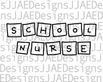 School Nurse svg, School Nurse shirt svg, Nurse Life svg, Back to School Nurse life svg, dxf, png, jpg, Cut File for cricut Digital Download