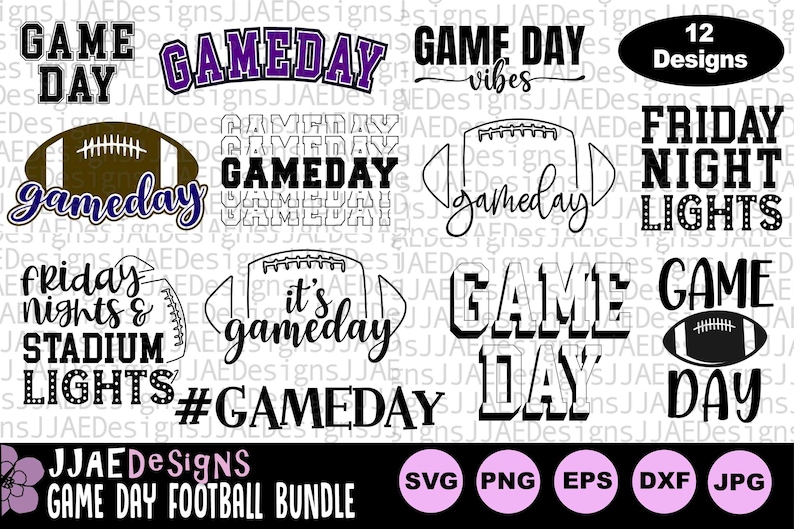 Game Day Gameday svg png, Friday Nights Stadium Lights svg, football svg, football shirt svg, football fan svg, football eps, png, pdf dxf image 1