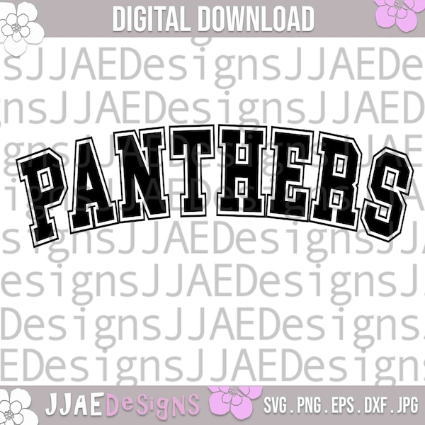 Panthers svg, school spirit shirts svg, school mascot svg, Panthers school team svg, teacher shirt svg, eps, dxf, png, jpg, vinyl, cut file