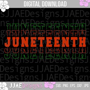 Juneteenth svg | black history svg | african american svg | juneteenth | eps, svg, dxf, png, jpg | INSTANT DOWNLOAD