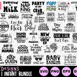 Baby svg, baby SVG-bundel, pasgeboren SVG-bundel, baby svg bundel, schattige baby gezegde svg, grappige baby svg, babymeisje, babyjongen, babyshower SVG