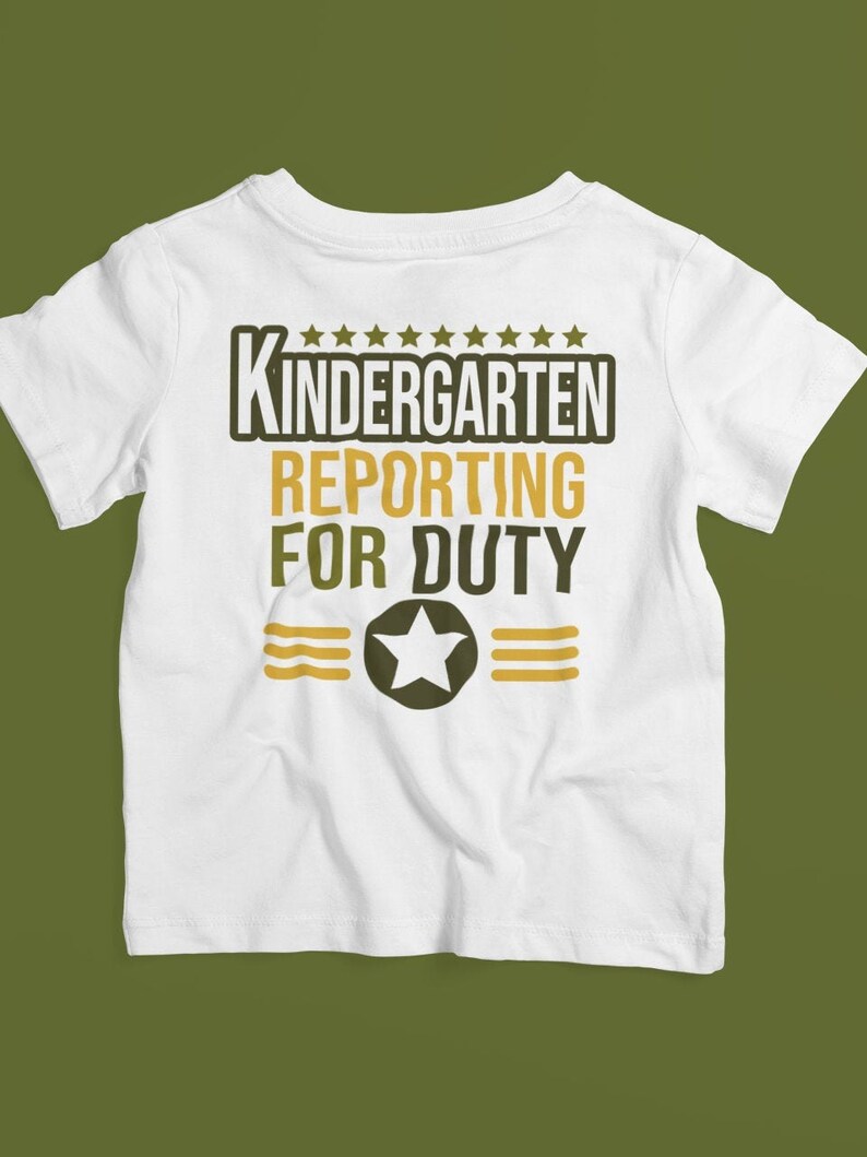 jpg png dxf back to school svg INSTANT DOWNLOAD Kindergarten svg PreK svg eps Kindergarten Reporting for Duty svg |school svg