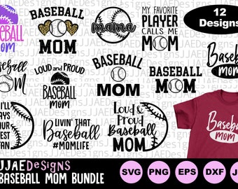 Baseball Mom svg bundle | baseball mom shirt svg | baseball shirt svg | sports mom gift | baseball mom svg cut file, eps, png, dxf, cut file