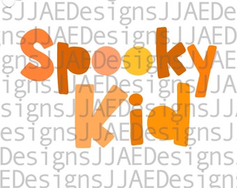 Spooky Kid SVG, Baby Halloween SVG, Toddler Halloween svg, Halloween onesie svg Cricut and Silhouette svg file svg, eps dxf, png, jpg