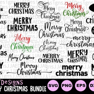 Feliz Natal SVG, pacote de svg de Natal, Feliz Natal svg, arquivo de corte de feliz Natal para Cricut Silhouette, svg, dxf, pdf, png, eps, jpg