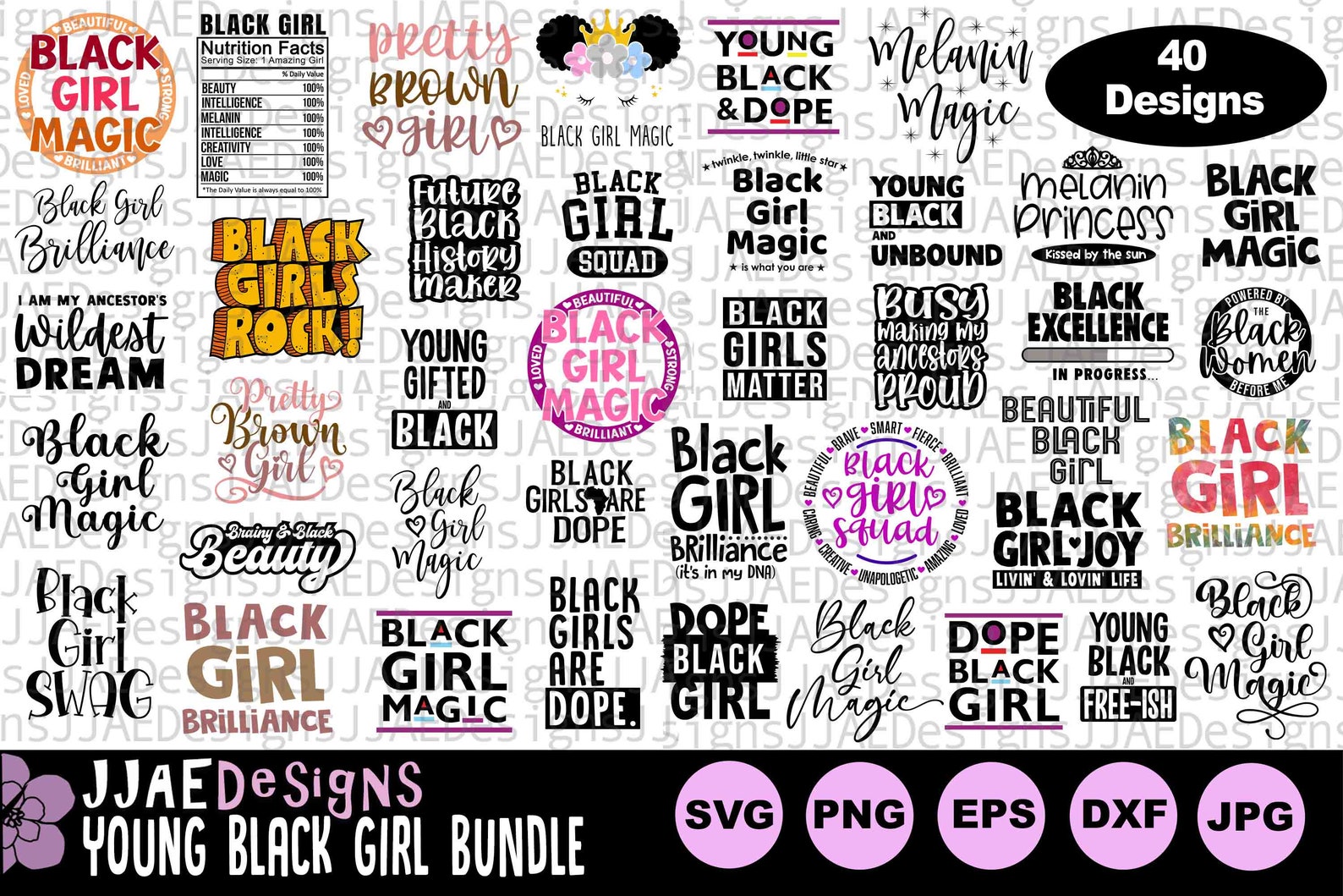 Black Girls Svg Bundle Black Girl Svg African American Etsy