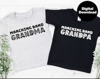 Marching Band Grandma Grandpa svg class of 2024 svg | marching band shirt svg | marching band png svg | band family svg, jpg, eps, png, dxf