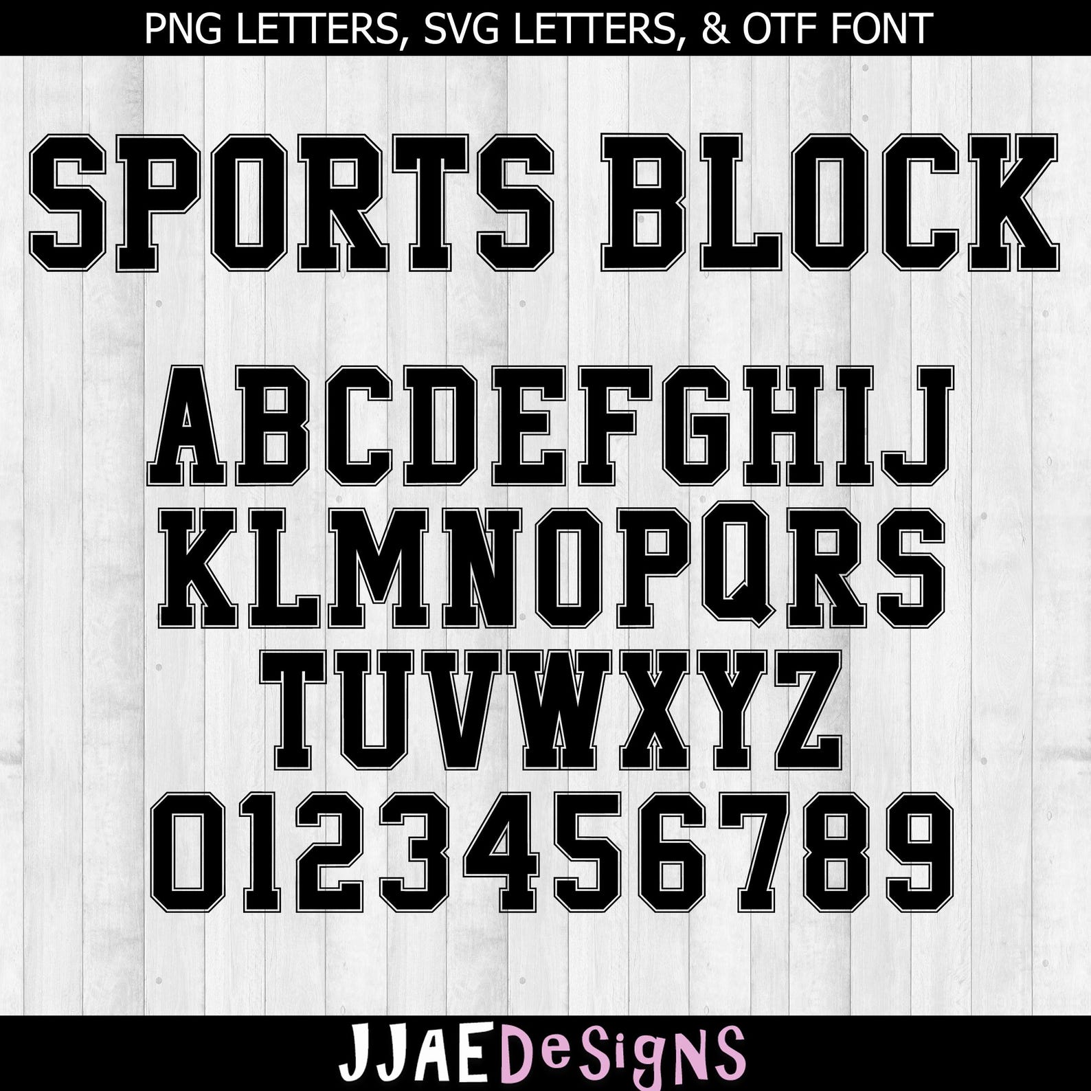 Varsity Font Svg, Block Font Svg, College Font, University Font ...