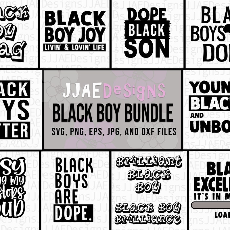 Black Boy Svg - Etsy