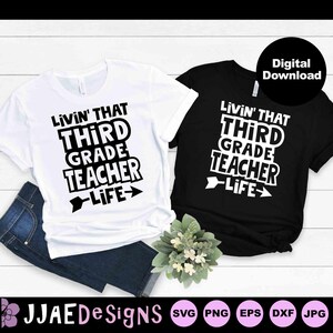 3rd Grade Teacher svg, Third Grade Crew svg, back to school svg, 3rd grade svg, third grade svg, eps, svg, dxf, png, jpg, INSTANT DOWNLOAD