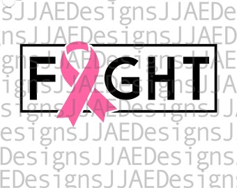 Lucha contra el cáncer de mama SVG / Conciencia del cáncer de mama SVG / Lucha contra el cáncer SVG / Sobreviviente de cáncer Svg / Archivo de corte de cáncer / Cita sobre el cáncer Svg
