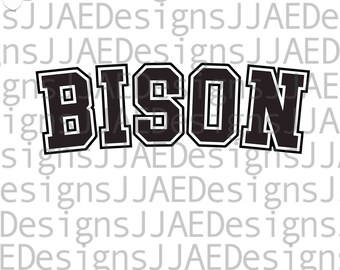 Bison svg, school spirit shirts svg, bison school mascot svg, bison school team svg, bison shirt svg, eps, dxf, png, jpg, vinyl cut file