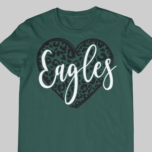 Eagles svg, camisa do time de esportes da escola svg, mascote da escola svg, escola eagles svg, camisa eagles svg, eps, dxf, png, jpg, arquivo de corte imagem 1