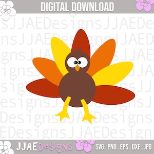 Truthahn svg | Erntedank svg | Herbst svg | Truthahn Clipart | Erntedank-Shirt svg | Herbst svg, eps, svg, dxf, png, jpg | SOFORTIGER DOWNLOAD
