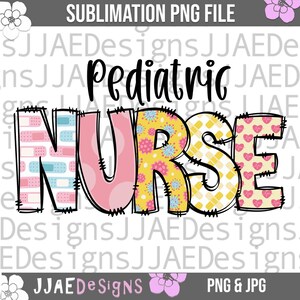 Enfermera pediátrica PNG, camiseta de enfermera pediátrica PNG, garabato de enfermera pediátrica, enfermería PNG, vida de enfermera PNG para sublimación, atención médica PNG, jpg imagen 2