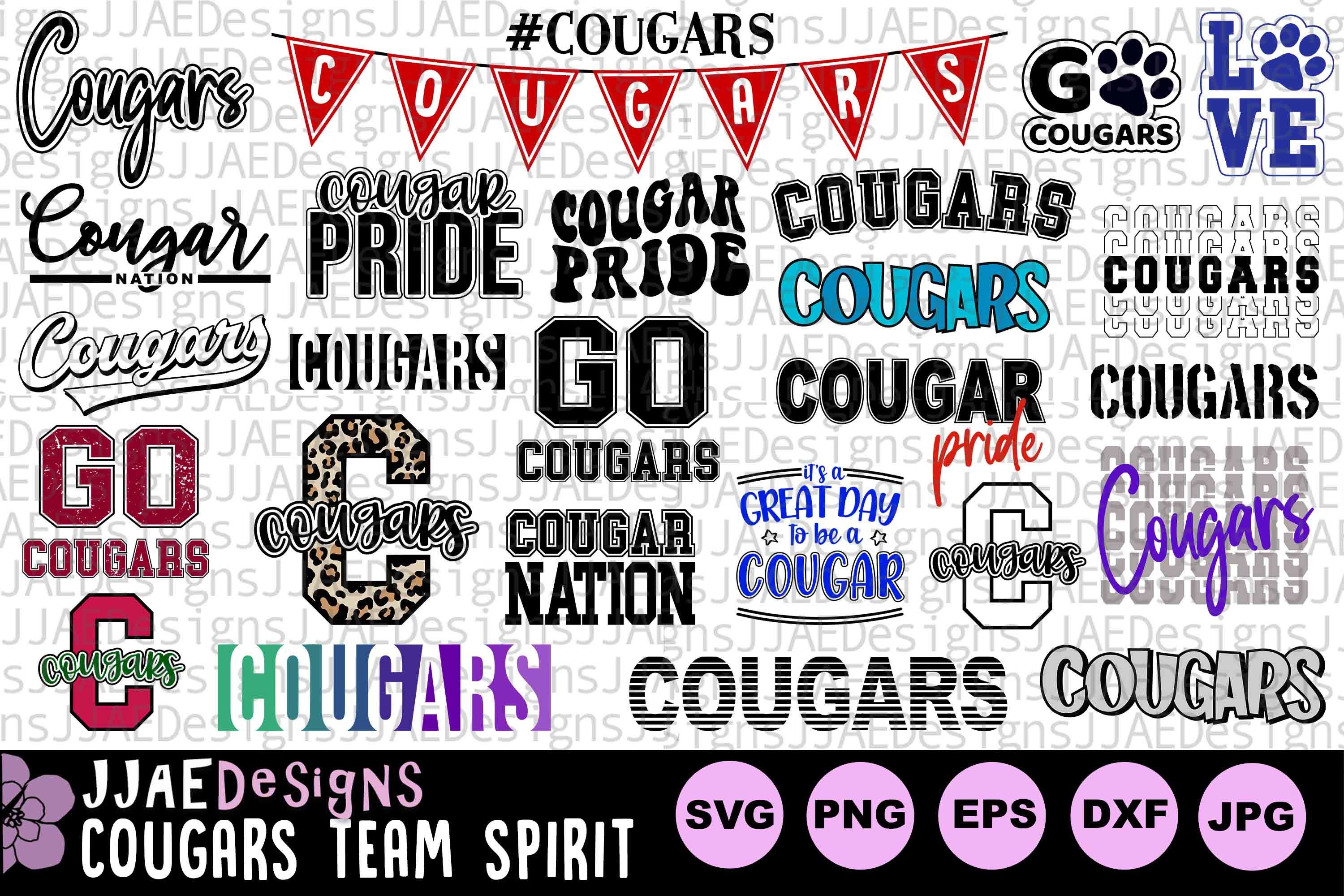 Cougars SVG Bundle School Spirit Shirt Svg Cougar School - Etsy