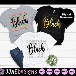 storia nera svg / maglietta storia nera svg / nero svg / file svg mese storia nera per cricut silhouette / svg, eps, svg, dxf, png, jpg