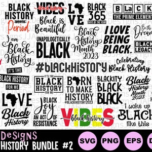 Pacchetto SVG sulla storia dei neri / svg afroamericani / svg sulla storia dei neri / mese della storia dei neri / eps, svg, dxf, png, jpg / DOWNLOAD IMMEDIATO
